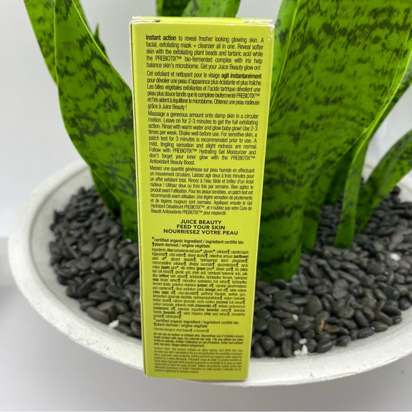 Juice Beauty Prebiotix Instant Flash Facial with Tartaric and Iris Organic Vegan - Picture 2 of 5